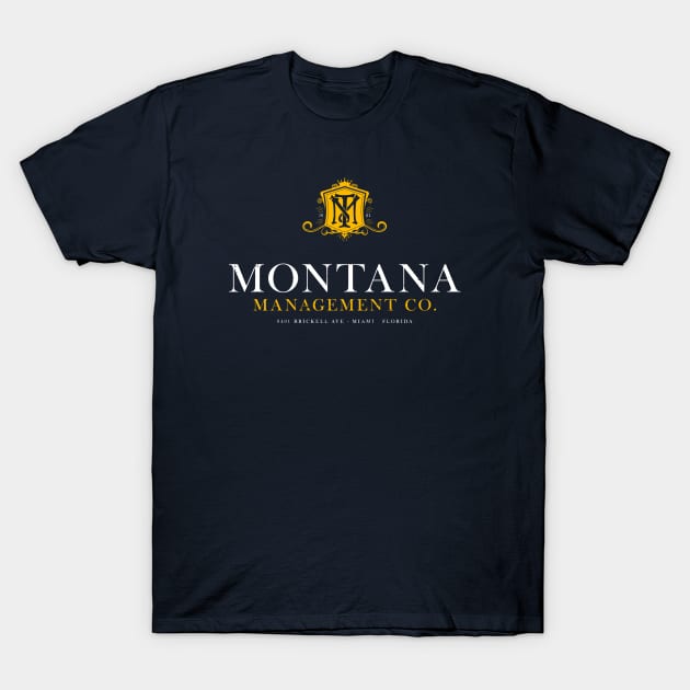 Montana Management Co (aged look) T-Shirt by MoviTees.com